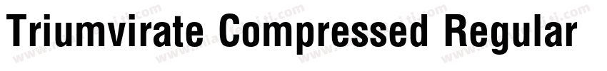 Triumvirate Compressed Regular字体转换